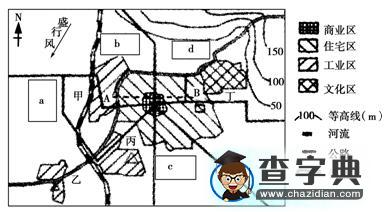“城市內(nèi)部空間結(jié)構(gòu)”復(fù)習(xí)題10