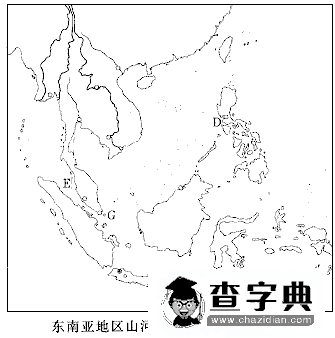 初中地理《東南亞》練習(xí)題及答案1