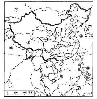 八年級(jí)地理第一章《從世界看中國(guó)》章測(cè)試卷11