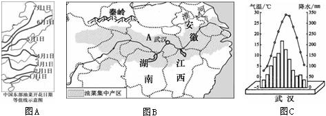 《南方地區(qū)的自然特征與農(nóng)業(yè)》地理同步測(cè)試4