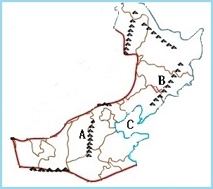 《中國的地理差異》地理同步測試2