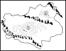 第二單元西北地區(qū)和青藏地區(qū)八年級(jí)地理單元練習(xí)作業(yè)4