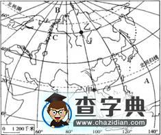 《亞洲的位置和范圍》同步測試9