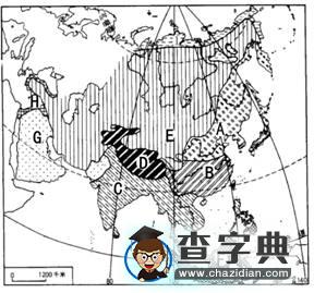 《亞洲的自然環(huán)境》習(xí)題6