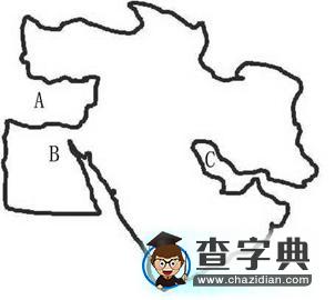 初中世界地理“東半球其他的國家和地區(qū)”部分測試題5