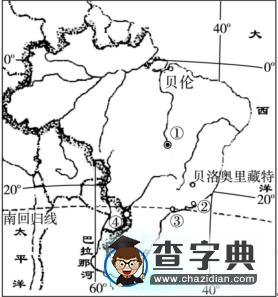 2017初中地理巴西練習(xí)題及答案2