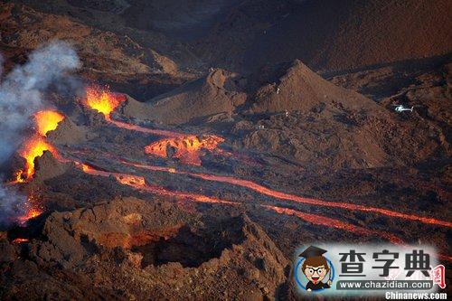 火山噴發(fā)熔巖流4