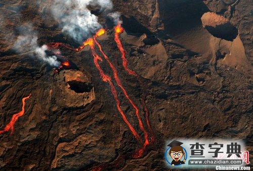火山噴發(fā)熔巖流1