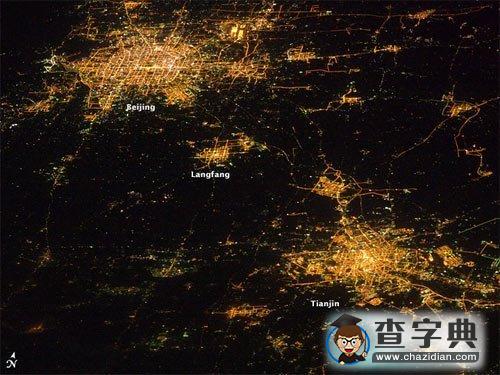 太空俯瞰京津華麗夜景1
