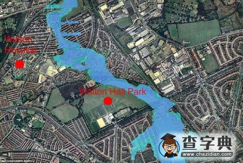 英模擬洪水襲擊后都市慘狀4