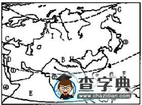 初中地理讀圖訓(xùn)練題2