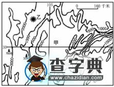 初中地理地圖試題及答案11