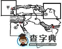 初中地理讀圖訓(xùn)練題17