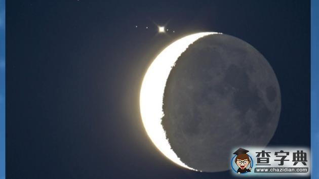 11日晨上演美妙“木星合月”天象 星月競輝天宇1