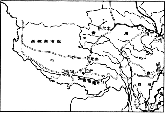 中考地理輔導(dǎo)：中國(guó)的鐵路和公路--反饋練習(xí)3