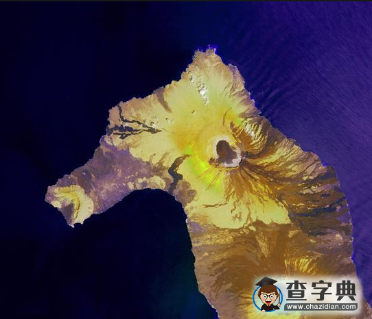 高空俯視地球：神秘島嶼像海馬1