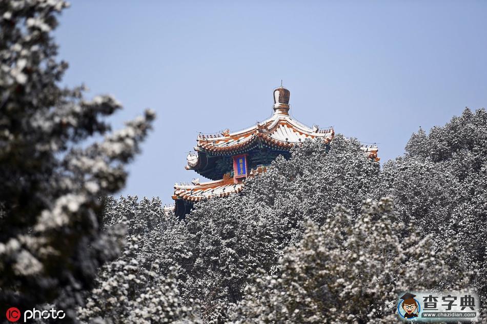 登高景山眺望北京故宮下雪，紫禁城就驚艷了全世界1