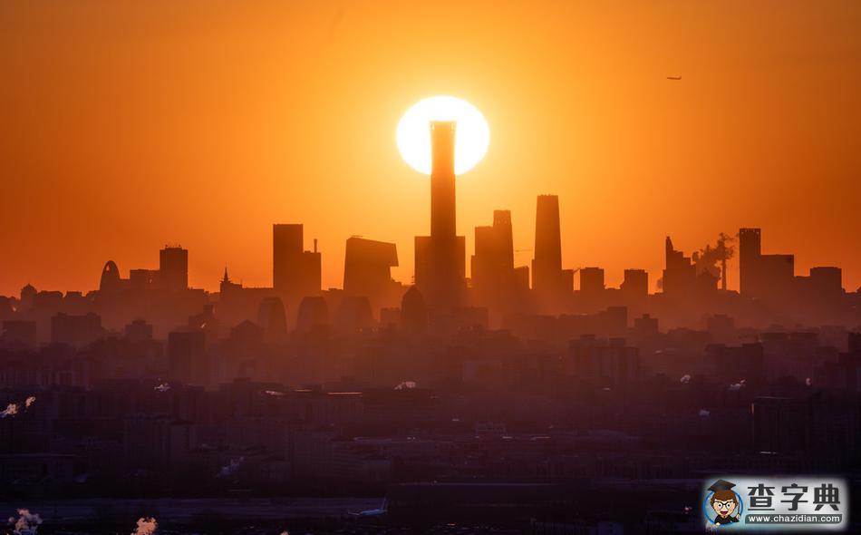 太美了！北京清晨第一束光 宛若天空留下“彩色吻痕”8