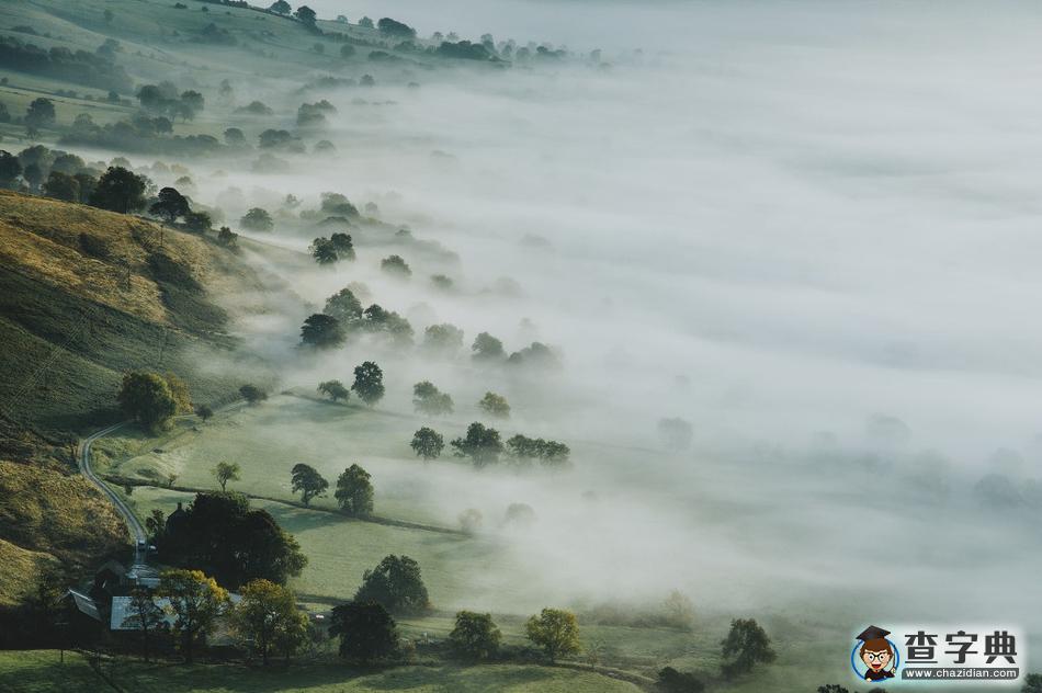 英國峰區(qū)晨景 晨霧縹緲恍如仙境1