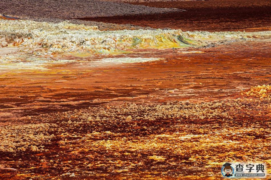 埃塞俄比亞達(dá)羅爾火山地質(zhì)奇特 色彩斑斕宛如外星球6