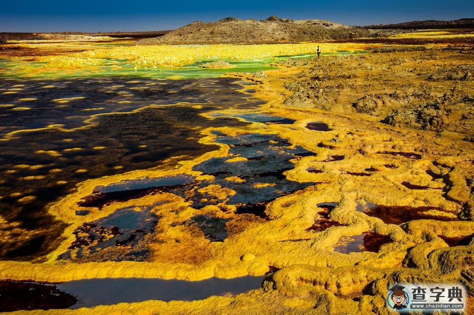 埃塞俄比亞達(dá)羅爾火山地質(zhì)奇特 色彩斑斕宛如外星球5