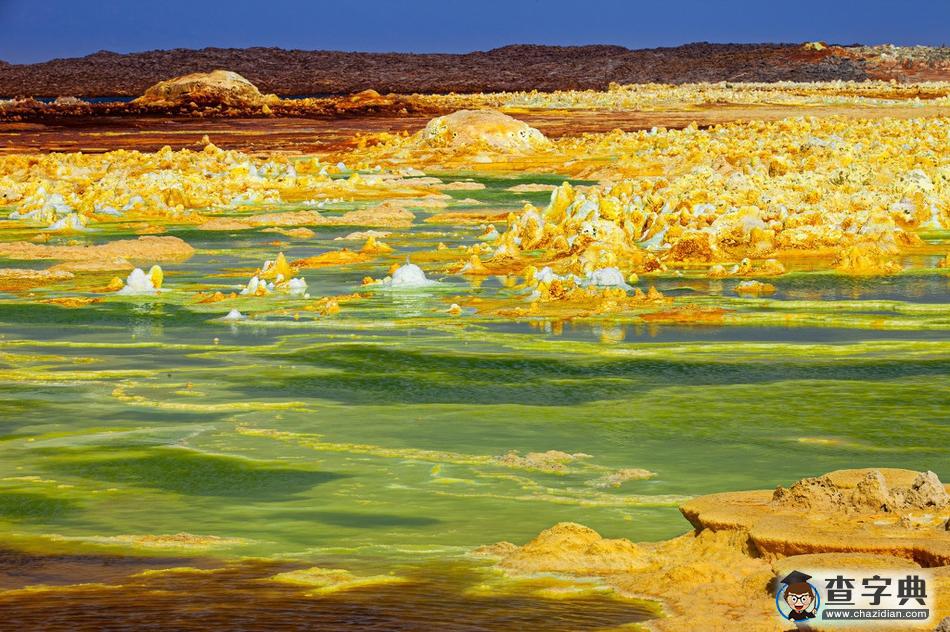 埃塞俄比亞達(dá)羅爾火山地質(zhì)奇特 色彩斑斕宛如外星球4