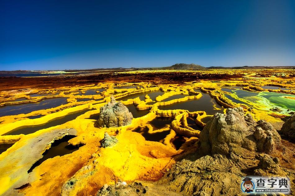 埃塞俄比亞達(dá)羅爾火山地質(zhì)奇特 色彩斑斕宛如外星球3
