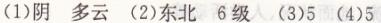 人教版七年級(jí)上冊(cè)地理第三章第一節(jié)多變的天氣長(zhǎng)江作業(yè)本答案1
