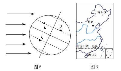 高中地理《地球的自轉(zhuǎn)和公轉(zhuǎn)》練習(xí)題5