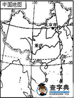 七年級(jí)地理上學(xué)期期末試題五(填圖分析題)