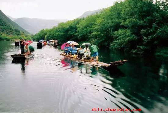 福建太姥山竹筏漂流