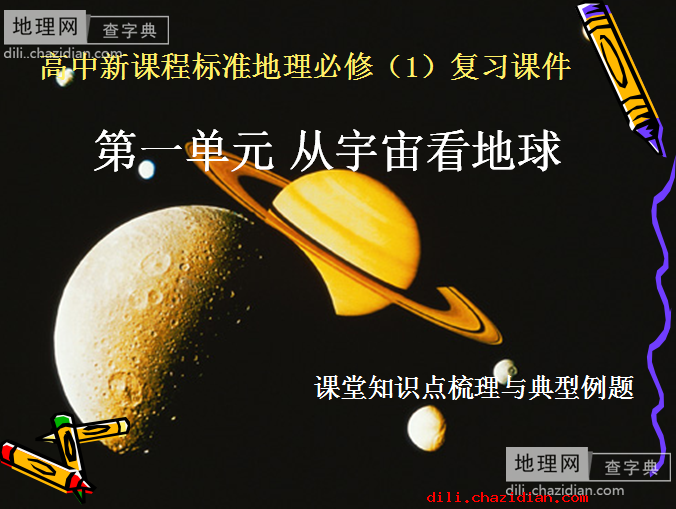 新課標(biāo)高考地理必修一復(fù)習(xí)課件