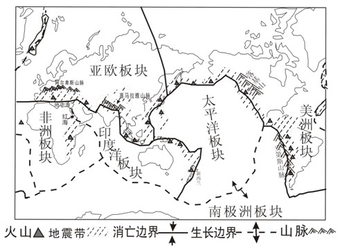 《第二節(jié)海陸的變遷》測試題5